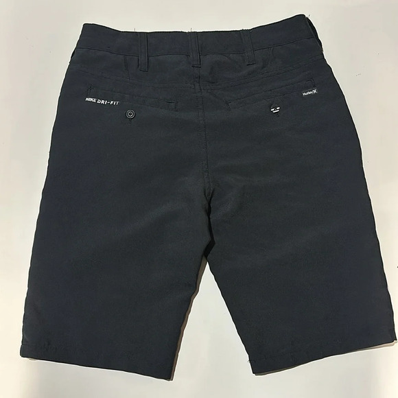EUC Boys Hurley Nike Dri-Fit Black Shorts, Size 10 - Picture 2 of 2